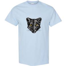 Gildan Light Blue, 3XL Black Panther Panthera Leopard Jaguar Cat Animal Men T Shirt Tee Top