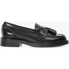 Dune London Garda Leather Loafers, Black