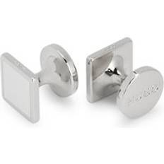 HUGO Square cufflinks with enamel core and White