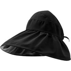 New'C Black Summer Women Bucket Hat UV Protection Sun Hats Soft Foldable Wide Brim Multicoloured One