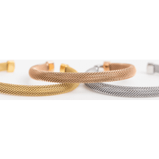 Goldenerre Mesh Cuff Bracelet, Silver