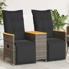 Polyrattan Loungesæt vidaXL 2-personers havesofa Loungesæt