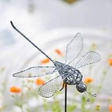 Paper High Anax Metal Dragonfly Garden Stake Decoration