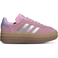 Rosa Kinderschuhe Adidas Junior Gazelle Bold - True Pink/Silver Metallic/Light Purple