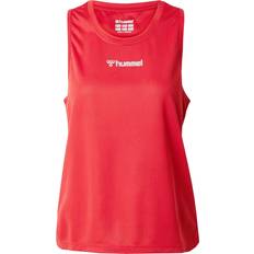 Stof T-shirts Hummel Run T-shirt - Blodrød/Sølv