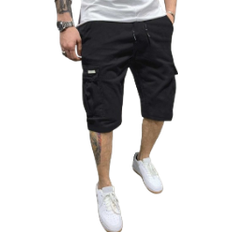 Shein Manfinity Homme Men Flap Pockets Drawstring Cargo Shorts