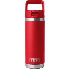 Yeti Rambler with Color-Matched Straw Cap Rescue Red 2 Water Bottle 18fl oz