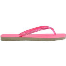 Havaianas Square Glitter Neon - Beige/Pink