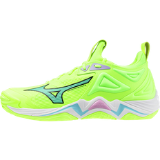 Mizuno WAVE MOMENTUM 3 Volleyball neo lime/black/splish splash Damen/Herren Grösse46,5