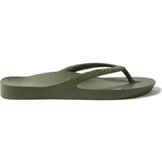 Green - Unisex Flip-Flops Archies Arch Support - Khaki