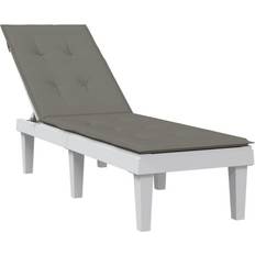 Bon_marché Chaises longues vidaXL Coussin De Chaise Longue 75 x 105 x 3 cm - Gris Foncé Mélangé