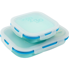 Silicone Boîtes alimentaires Tupperware Boxes Boîte alimentaire 2pcs