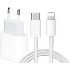 Otego iPhone snabbladdare strömadapter Lightning USB-C 2m