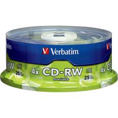 Optical Storage Verbatim CD-RW 700MB 2X-4X 25-Pack Spindle