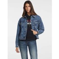 Guess Denim Jackets Guess Oversized Denim Trucker Jacket Blue