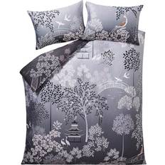 Sara Miller Pagoda Garden Duvet Cover Grey, Pink (200x140cm)