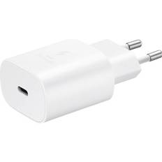 Samsung EP-TA800EWE Handy Ladegerät USB-C mit Schnellladefunktion 25 W ohne Kab, Auto Adapter, Weiss