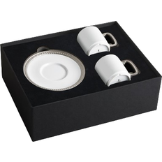 L'Objet Soie Tresse Silver Espresso Cup 3pcs