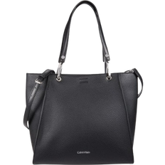 Calvin Klein Garnet Leather Tote Bag - Black