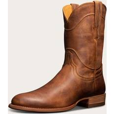 Tecovas Men's The Earl Roper Boots, Round Toe, 10" Shaft, Scotch, Goat, 1.125" Heel