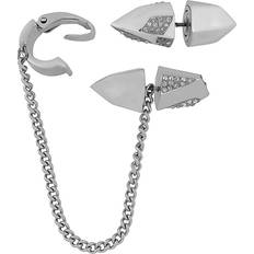 Swarovski Swarovski Atelier Swarovski By Jean Paul Gaultier Rhodium Plated Earrings