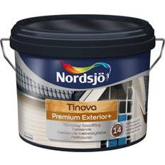 Nordsjö 10 L - Träfasadsfärger - Utomhusfärger - Vit Målarfärg Nordsjö Tinova Premium Exterior+ Träfasadsfärg White 10L