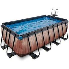 Pool 122 Exit Toys Pool Wood 400 x 200 x 122 cm inkl. Filterpump