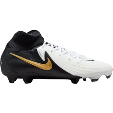 Nike Phantom Soccer Shoes NIKE Phantom Luna 2 Pro FG High-Top - White/Metallic Gold Coin/Black