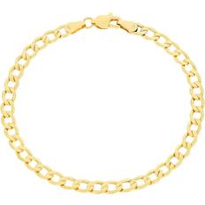 Unisex Bracelets Nuragold Cuban Curb Link Chain Bracelet 4.5mm - Gold