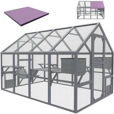 Cat enclosure Pawhut Catio Outdoor Cat Enclosure House