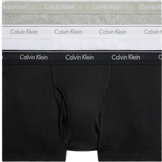 Calvin Klein Jersey Sous-vêtements pour hommes Calvin Klein Classics Trunks 3-pack - Black/White/Grey Heather