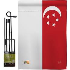 Metal Flags & Accessories Breeze Decor Double Sided Garden Flag Set 13x18.5"