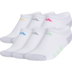 Girls Underwear Adidas Kid's Athletic Cushioned No Show 6-pack - White/Clear Onix Melange/Pulse Magenta (IR0945)