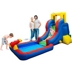 PicassoTiles Inflatable Bounce House Water Slide