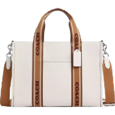 Leather - White Totes & Shopping Bags Coach Smith Tote Bag - Pebbled Leather/Silver/Chalk Multi