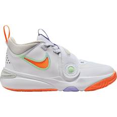 Basketball Shoes Nike Team Hustle D 11 PSV - White/Vapor Green/Purple Pulse/Total Orange