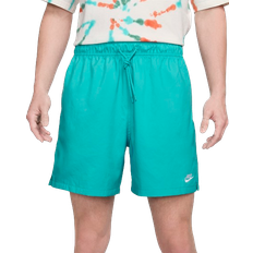 Green - Men Shorts Nike Men's Club Woven Flow Shorts - Dusty Cactus/White