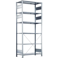 Sølv Reolsystem Starter Boltless Storage Rack Silver Reolsystem 100x250cm