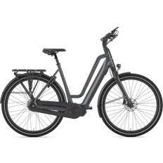 630 Wh El-stadscyklar Gazelle Chamonix C7 HMS 500Wh 2023 Glossy Dust Grey Damcykel