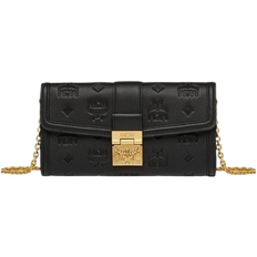 Kette Geldbörsen MCM Tracy Chain Wallet In Embossed Monogram - Black/Black