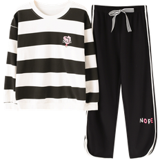 BlackBeauty BB Pajamas - Black/White