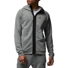 Nike Jordan Dri-FIT Sport Men's Full Zip Air Fleece Hoodie - Dark Grey Heather/Black