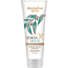 Skincare Australian Gold Botanical Tinted Face Mineral Lotion Medium To Tan SPF50 88ml