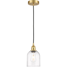 Innovations Lighting Edison Bella Satin Gold/Clear Pendant Lamp 5.5"