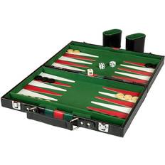 Backgammon in Leather Case