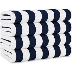 Arkwright California Cabana Bath Towel White, Blue (177.8x76.2cm)