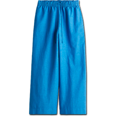 H&M Linen Mix Trousers - Blue