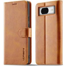 Google Pixel 8A Mobilfodral MTK LC.IMEEKE Plånboksfodral till Google Pixel 8a Brun