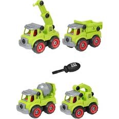Legetøj Toi Toys Cars & Trucks Construction Vehicles with Screwdriver