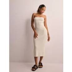 Natur - XXL Kjoler Vero Moda Midikjoler Birch Vmwillow Calf Tube Dress Ga Kjoler